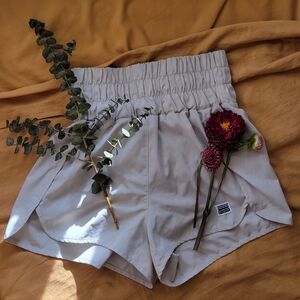 Women's Cream Athletic Shorts